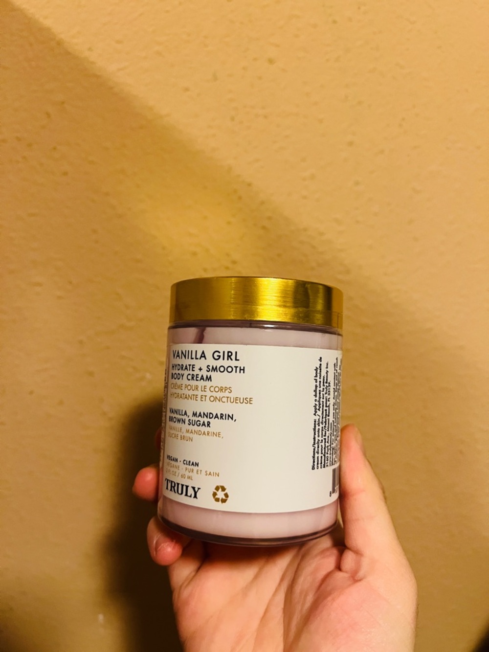 Truly Vanilla Girl Hydrate + Smooth Body Cream 2 floz / 60 ml